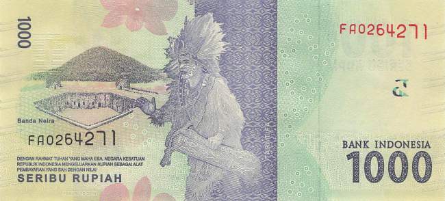 Indonesien 1000 Rupiah 2018 p154c-1